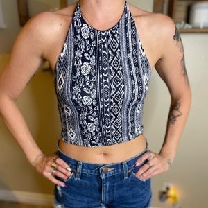 Tie halter top